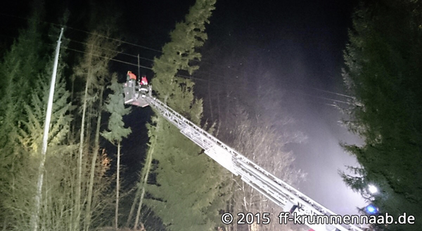 Stromausfall Sturmtief Felix Lehen Krummennaab Erbendorf