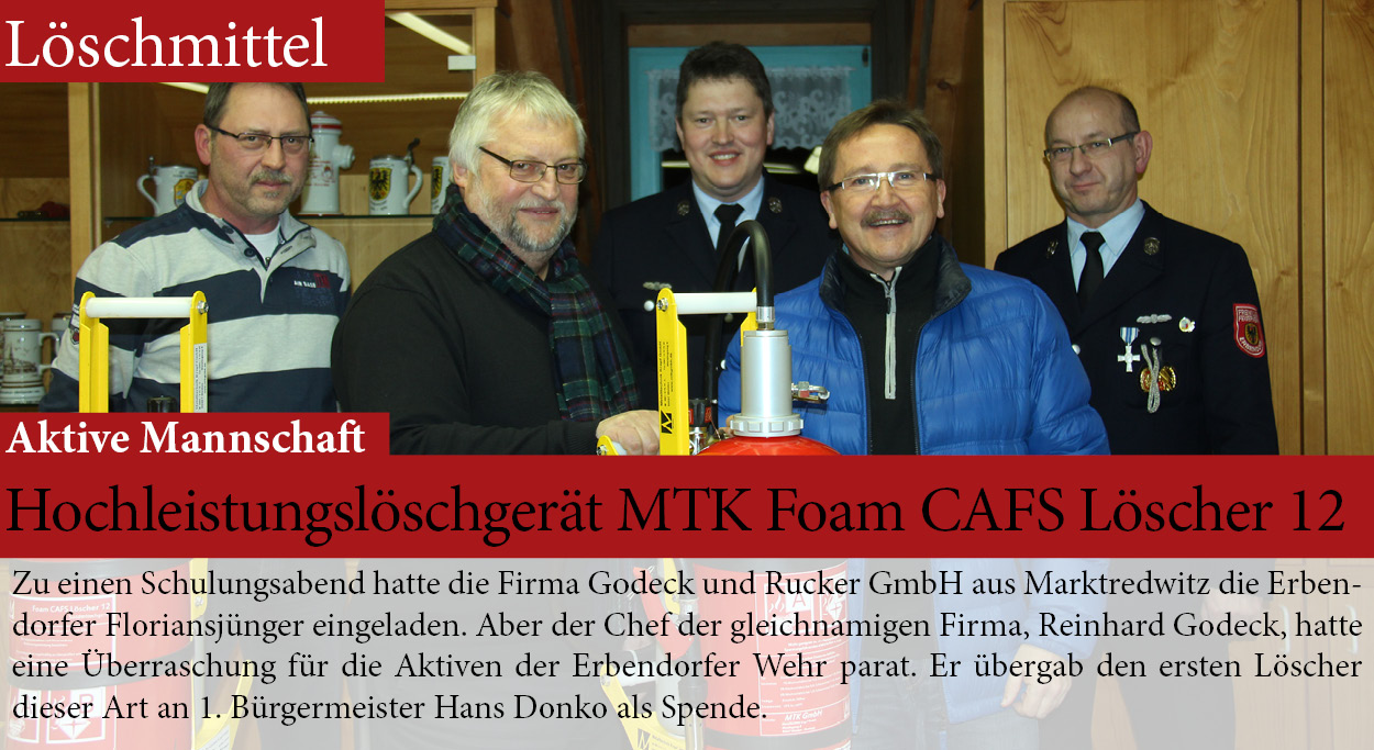 Hochleistungslöschgerät MTK Foam CAFS Löscher 12