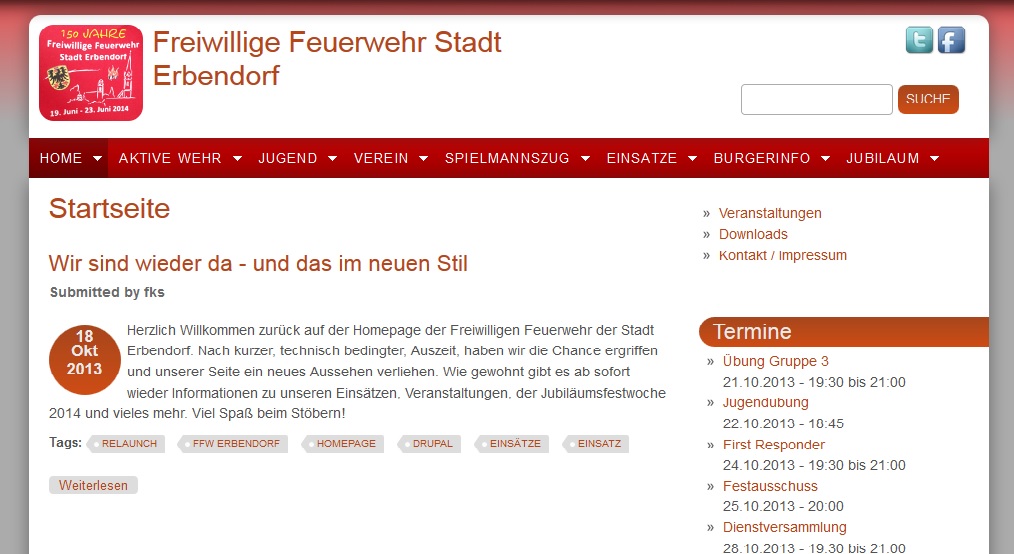 ffw-erbendorf.de Startseite Oktober 2013