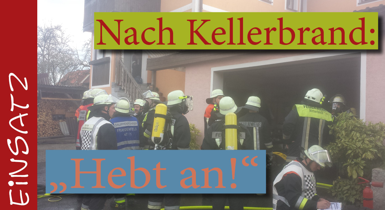 Kellerbrand Mehrfamilienhaus Friedenfels Brand Brandeinsatz Maibaum Erbendorf